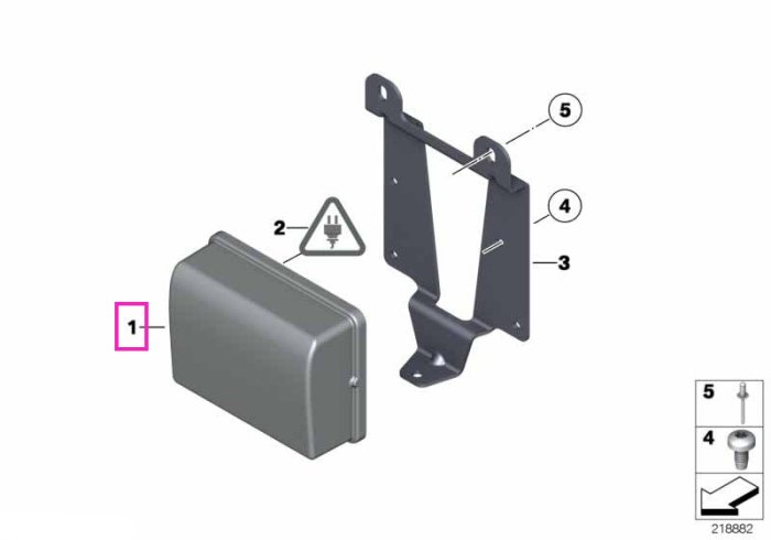 Modul distronic fata - BMW Seria 1 F20 F21, Seria 2 F22 F23, Seria 3 F30 F31 F34 F35, Seria 4 F32 F33 F36, Seria 5 F07 F10 F11 F18, Seria 6 F12 F13, Seria 7 F01 F02, X3 F25, X4 F26, X5 F15, X6 F16