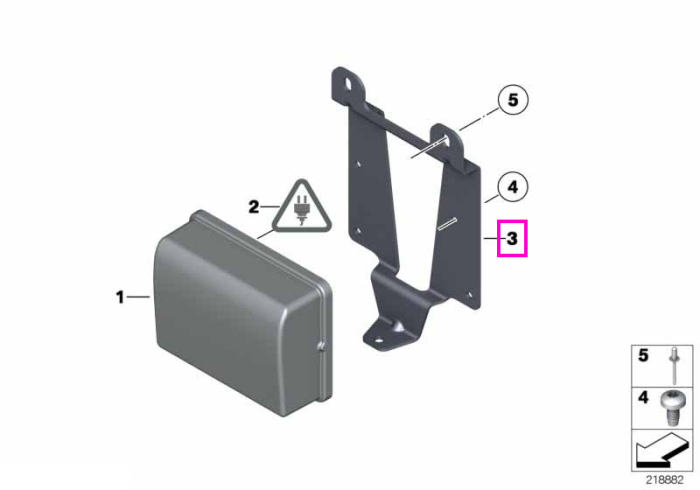 Suport senzor radar - BMW Seria 5 F10 F11 F18