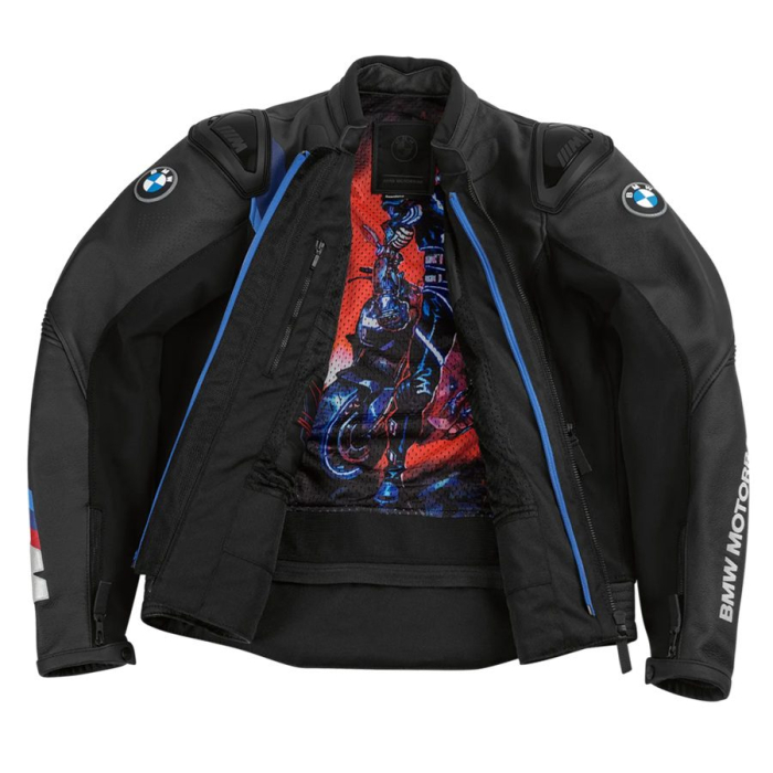 Geaca moto din piele Downforce, barbat, neagra - BMW Motorrad - marime 54