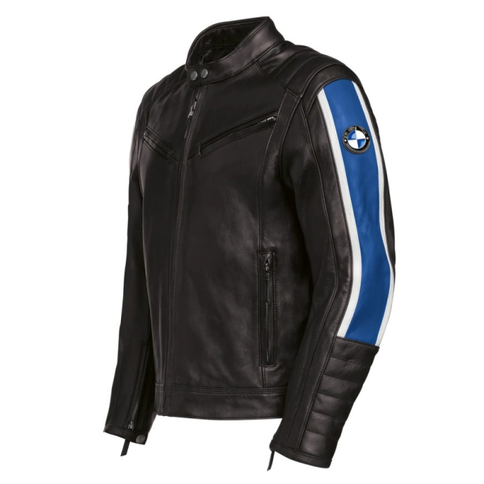 Geaca moto Schwabing pentru barbati, neagra cu albastru - BMW Motorrad - marime L