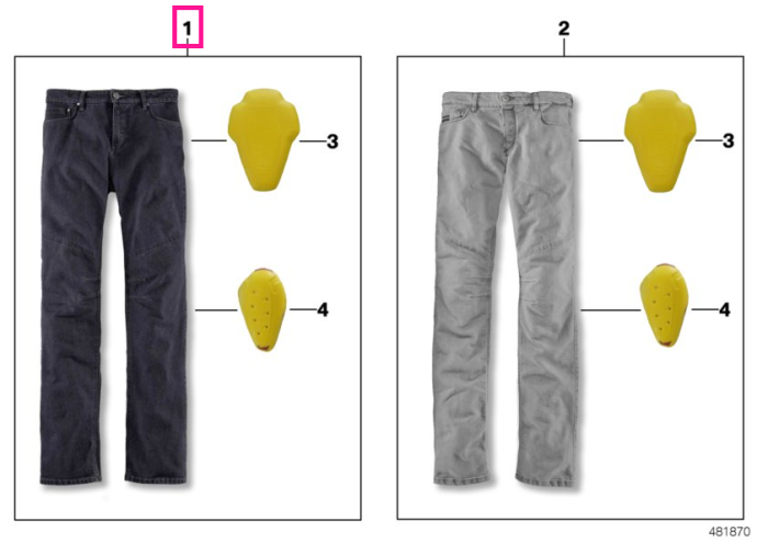 Pantaloni moto FivePocket, barbat, albastru denim - BMW Motorrad - marime 31/34