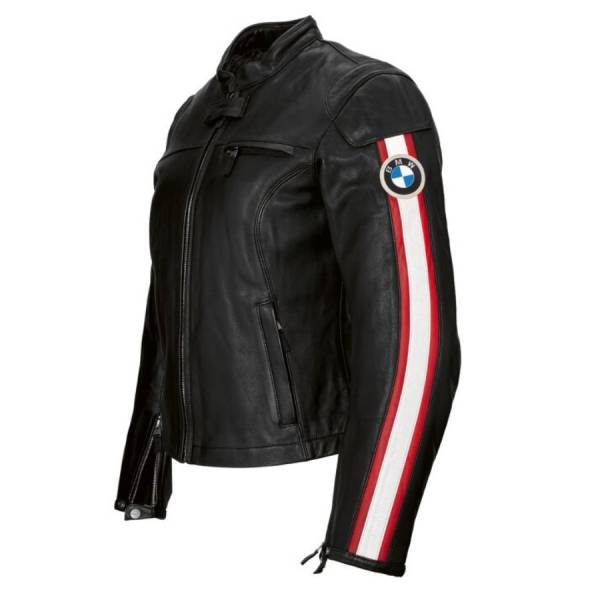 Geaca moto Schwabing pentru femei, neagra cu rosu - BMW Motorrad - marime S