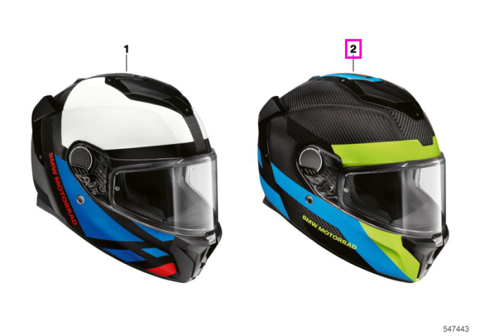 Casca integrala moto Xomo Carbon, design Phantom, marime 63 (XXL) - BMW Motorrad