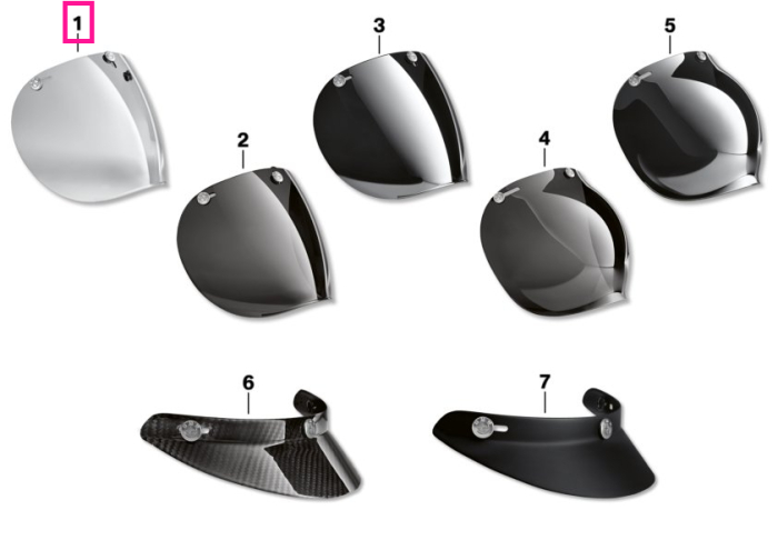 Viziera transparenta pentru casca Bowler - BMW Motorrad