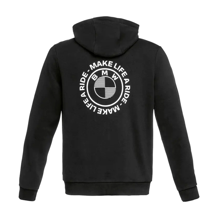 Hanorac cu fermoar Make Life a Ride, barbat, negru - BMW Motorrad - marime 2XL