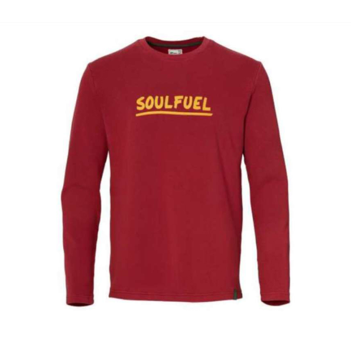 Bluza maneca lunga Soulfuel, barbat, rosu, bumbac organic - BMW Motorrad - marime L