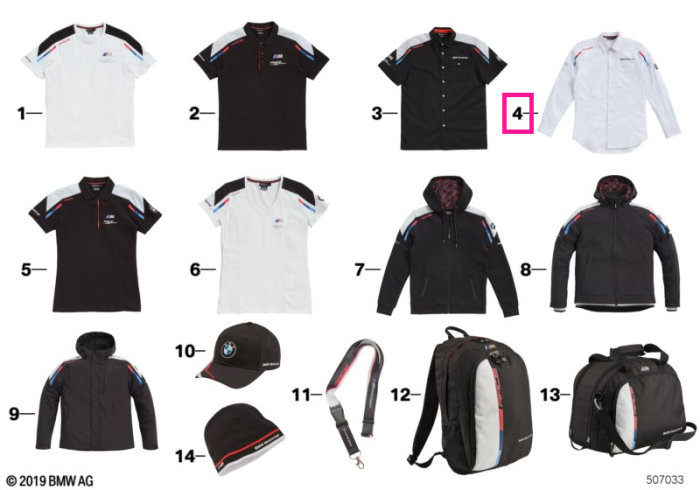 Camasa maneca lunga Motorsport, barbat, alba, bumbac - BMW Motorrad - marime XXL