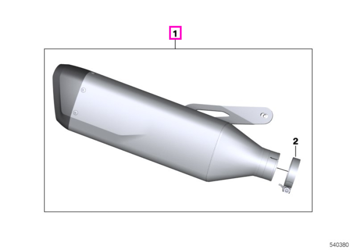 Toba sport Akrapovic, titan si carbon - BMW Motorrad K67 (S 1000 RR)