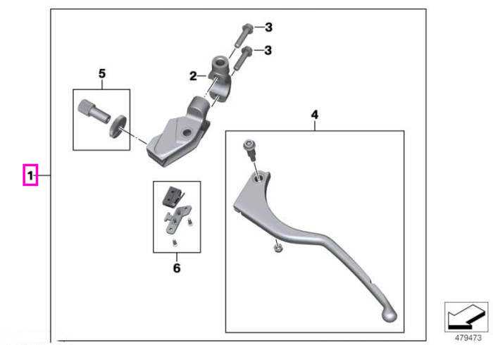 Ansamblu comanda ambreiaj - BMW Motorrad K02 (G 310 GS), K03 (G 310 R) - tip motor A82