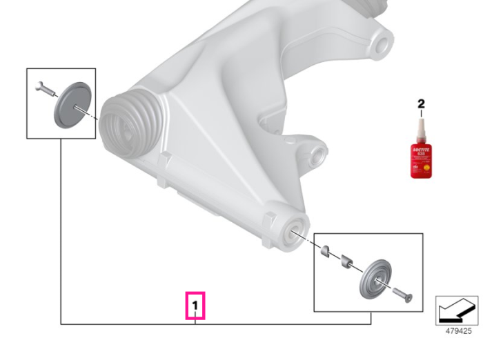 Set capace pivot brat oscilant, frezate, aluminiu, negru, stanga si dreapta - BMW Motorrad K21 (R nineT), K22 (R nineT Pure), K23 (R nineT Scrambler), K25 (R 1200 GS, R 1200 GS Adventure), K27 (R 1200 R), K33 (R nineT Urban G/S)