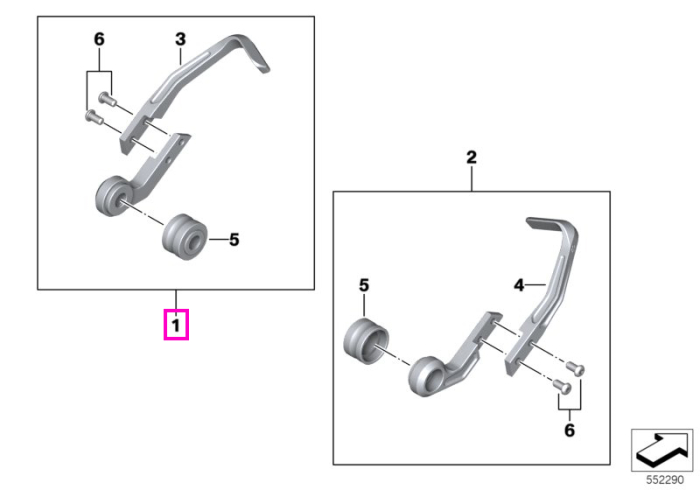 Protectie maneta ambreiaj - BMW Motorrad K83 (F 900 R), K84 (F 900 XR) - tip motor A24