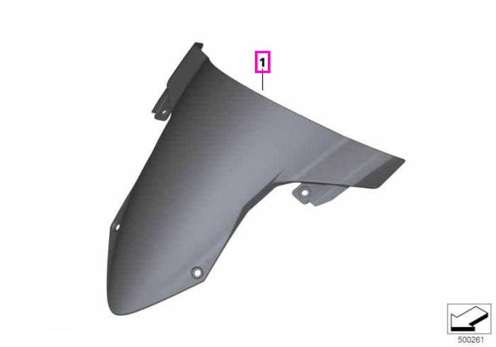 Parbriz fumuriu - BMW Motorrad K67 (S 1000 RR) - tip motor A67