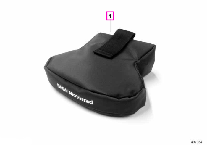 Geanta sub portbagaj, neagra - BMW Motorrad K50 (R 1200 GS, R 1250 GS), K80 (F 750 GS, F 800 GS), K81 (F 850 GS, F 900 GS)