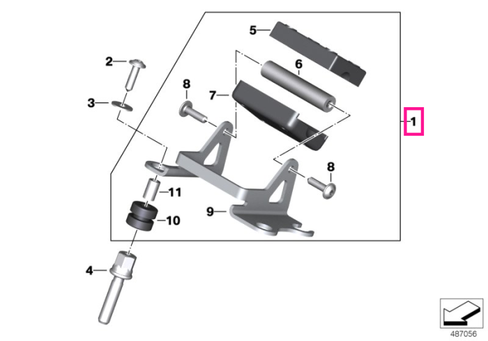 Suport tip cradle pentru smartphone - BMW Motorrad