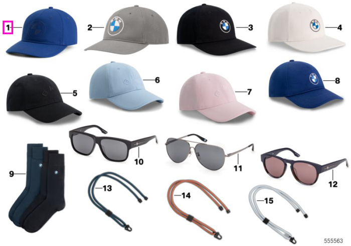 Sapca BMW logo, albastra, bumbac organic 100%, marime universala - BMW