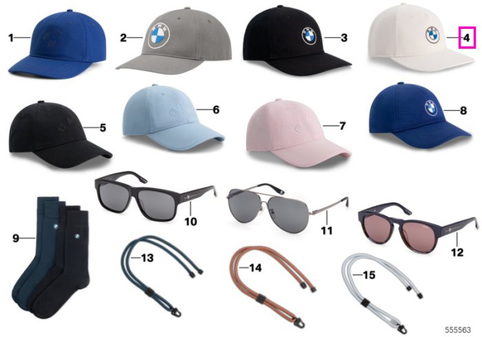 Sapca BMW cu logo color, alba - BMW