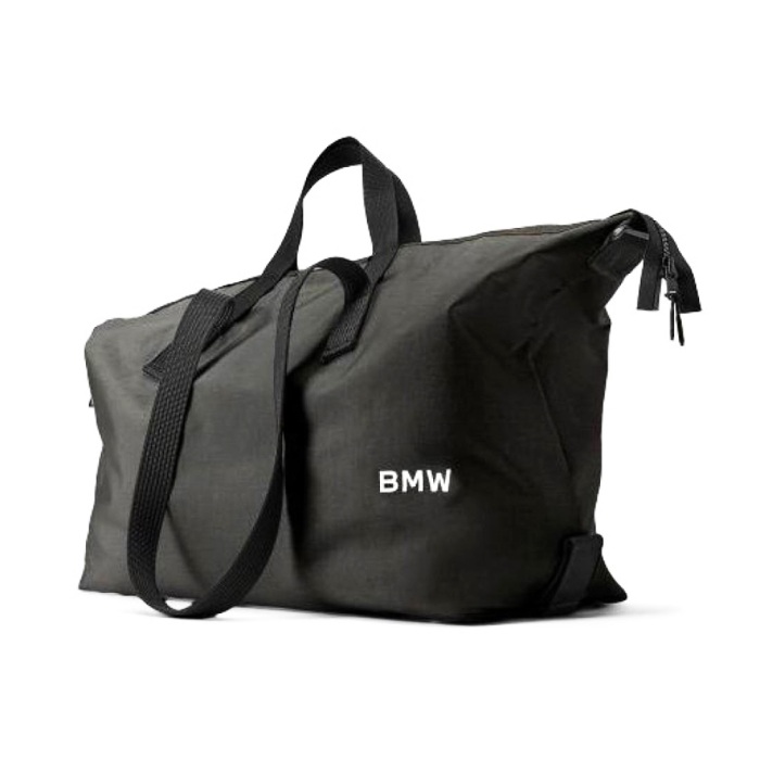 Geanta duffle BMW, neagra, nailon reciclat, 51x39x21 cm - BMW