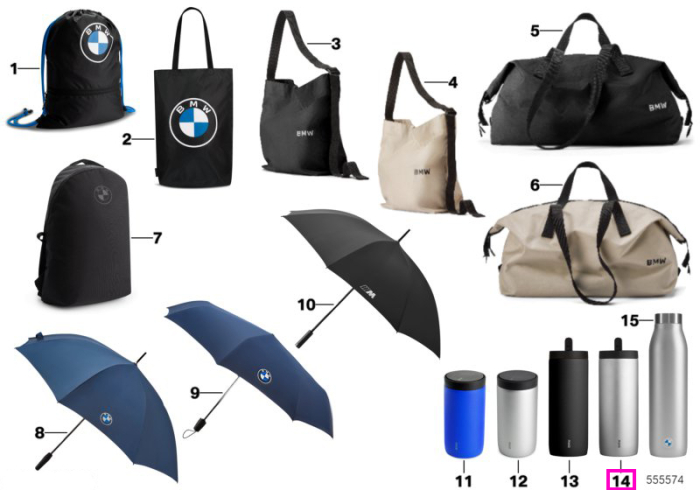 Cana termica sport BMW, inox, perete dublu, 530ml - BMW
