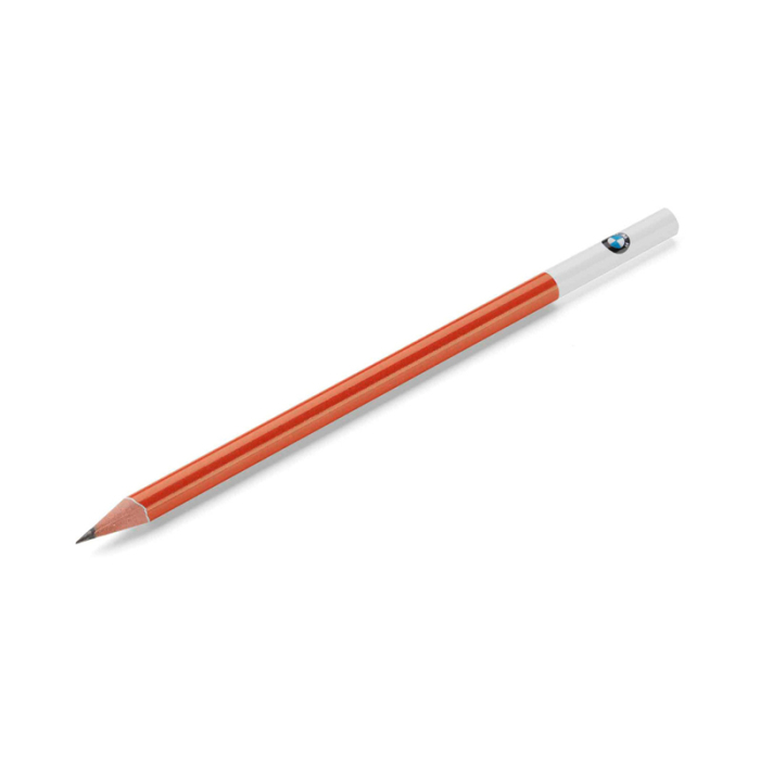 Creion negru BMW, Portocaliu/Alb (Orange/White), Logo "BMW"