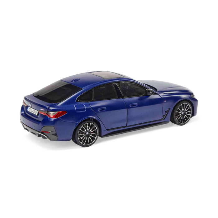 Miniatura BMW i4 G26 M50, Albastru (Frozen Blue Metallic) - scara 1:18