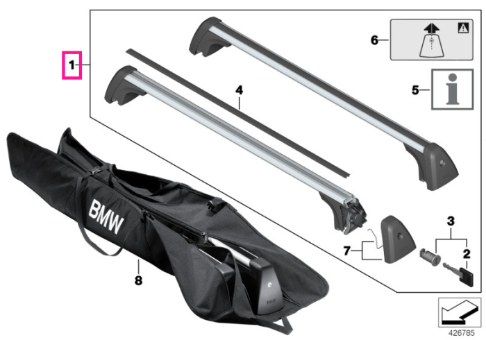Set bare transversale pentru transport - BMW X1 F48 F49