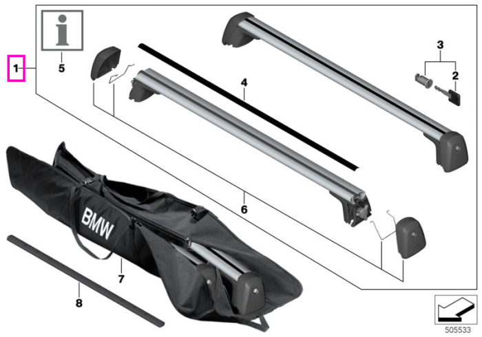 Set bare transversale pentru transport - BMW X2 U10