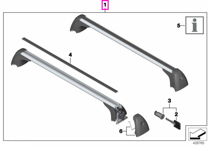 Set bare transversale pentru transport - Mini Countryman U25