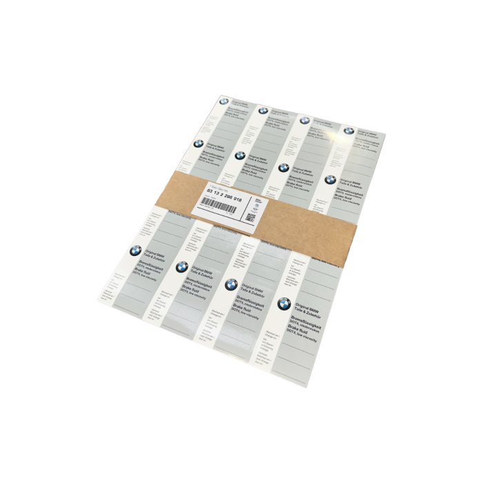 Set etichete autoadezive - Lichid de frana - BMW / Mini - 80 buc.