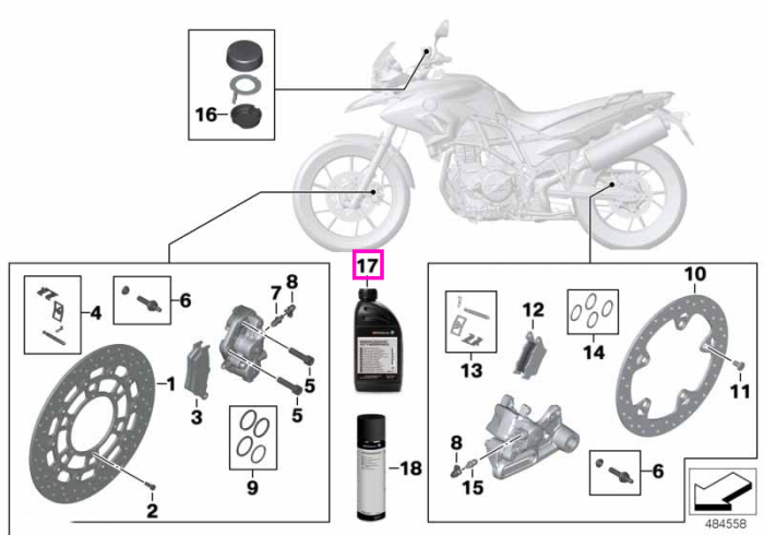 Lichid de frana DOT4, vascozitate scazuta, 250 ml - BMW Seria 3 E21, Seria 5 E12 E28, Seria 6 E24 - BMW Motorrad