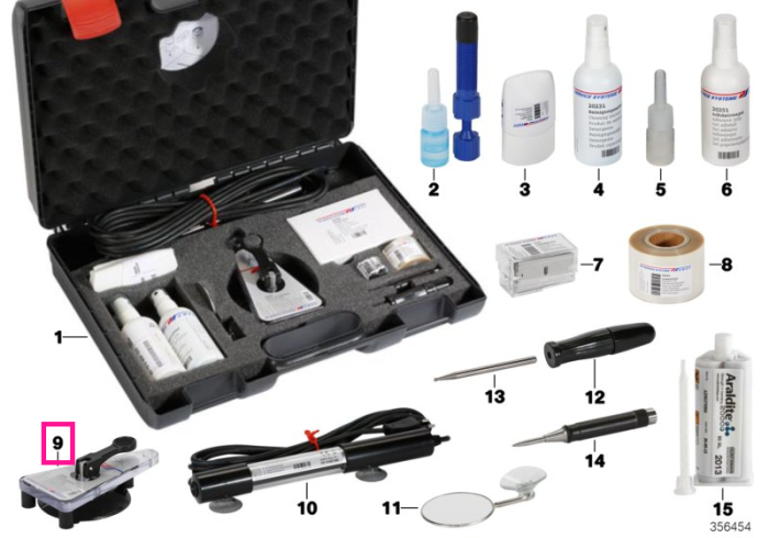 Suport instrumente reparatii parbriz - BMW - Mini