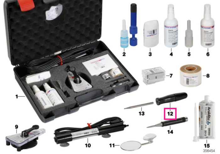 Maner instrumente, reparatie parbriz - BMW - Mini 