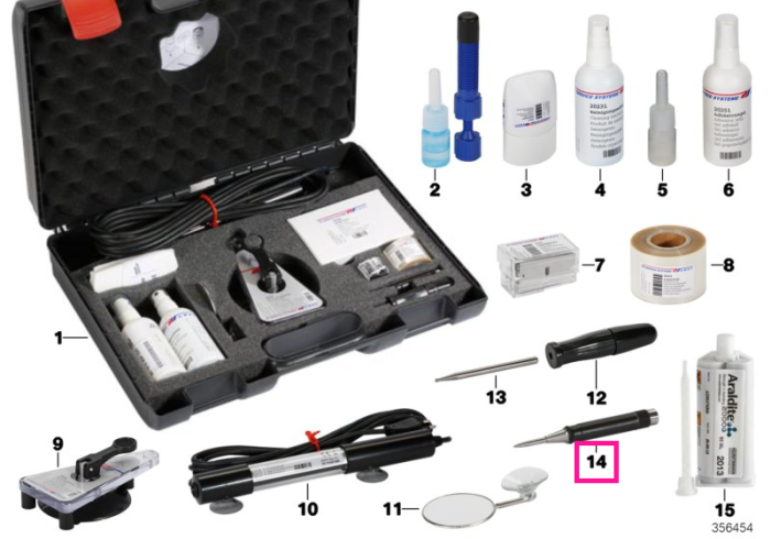 Unealta reparatii parbriz / Instrument fisuri (Stone impact cracker ) - BMW - Mini