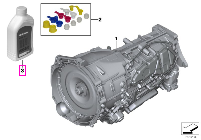 Ulei transmisie automata ATF 8, pentru gama de cutii automate GA8HP - BMW Seria 3 G20 G21, Seria 4 G22 G23, Seria 5 G61 G61 G68 G90 G99 M5, Seria 7 G70, X3 G45 G05 G18 F95 M, X6 G06 F96 M, X7 G07, XM G09 - 1000ml