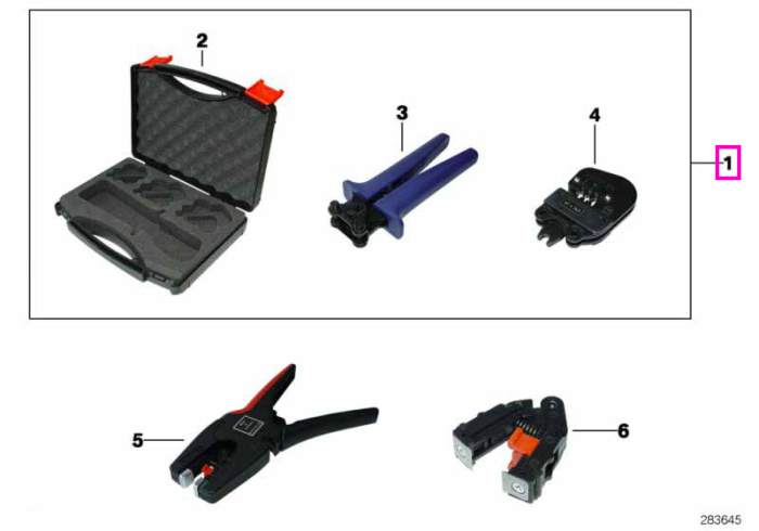 Set cleste de sertizare, scula speciala service SWZ 61 4 340 - BMW