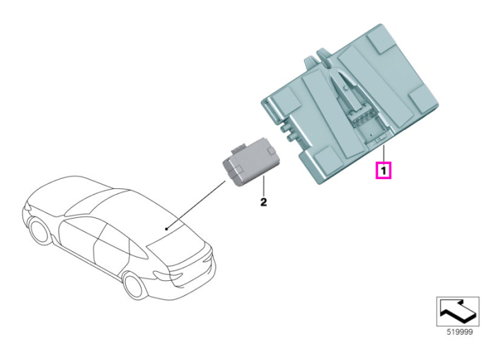 Unitate telematica 4G (TCB3) - BMW Seria 2 F44 G42, Seria 3 G20 G80 M3, Seria 4 G22 G26 G82 M4, Seria 5 G30 F90 M5, Seria 6 G32, Seria 7 G11 G12, X3 G01 F97 M, X4 G02 F98 M, X5 G05 F95 M, X6 G06 F96 M, X7 G07 - versiune SUA