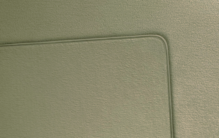 Covoras zona sofer, Velur, Verde (Schilf) - BMW Seria 6 E63 E64