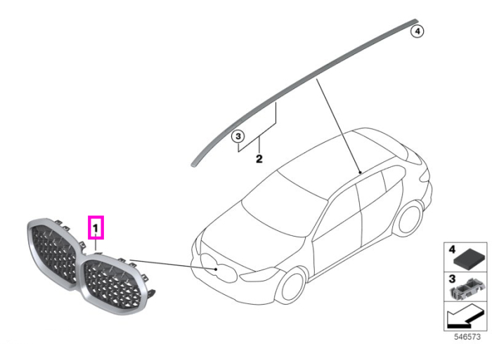 Grila fata – BMW Seria 1 F40
